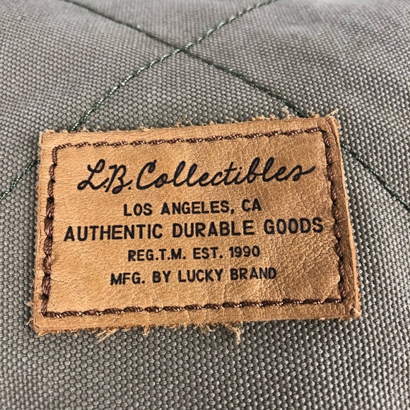 Lucky Brand Collectibles Canvas Leather Backpack - Picture 5 of 8